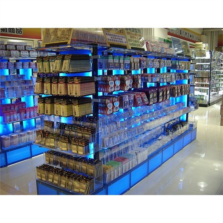 lighted shelves for display